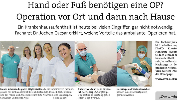 Ambulante OP bei Fachärzten in Niebüll